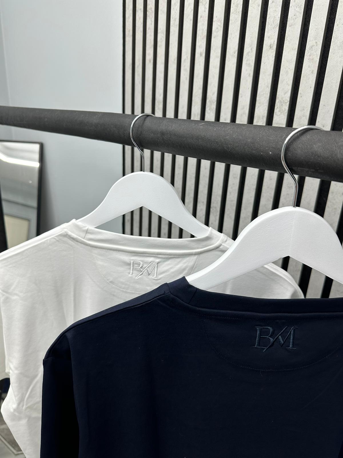 White Mercerized Cotton T-Shirt