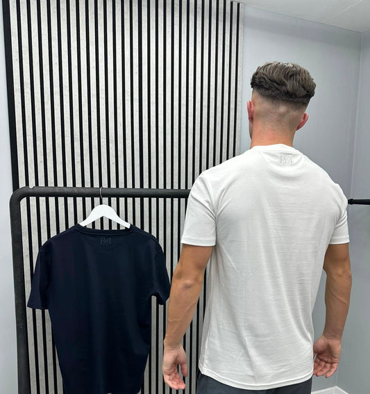 White Mercerized Cotton T-Shirt